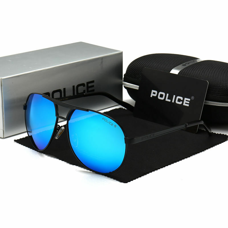 الشرطة الطيار الرجال الاستقطاب النظارات الشمسية سوبر كبير المعادن البيضاوي الذكور النظارات الشمسية الكلاسيكية الأسود القيادة نظارات Uv400