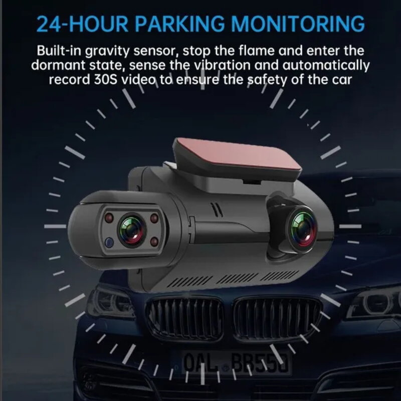 المزدوج عدسة اندفاعة كام للسيارات صندوق أسود HD 1080P سيارة مسجل فيديو مع واي فاي للرؤية الليلية G-الاستشعار حلقة تسجيل كاميرا تسجيل فيديو رقمية ...