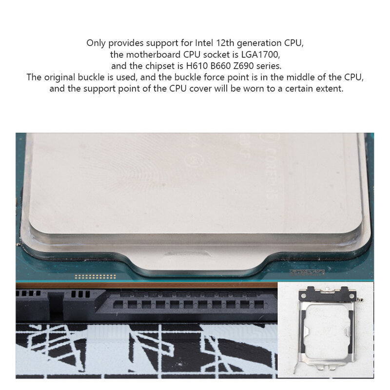 ثيرمالييت LGA1700-BCF وحدة المعالجة المركزية الانحناء مصحح الإطار ل إنتل 12th وحدة المعالجة المركزية الثابتة لوحة الكترونية معززة أداة نك الألومنيوم مكافحة قبالة الإطار حماية