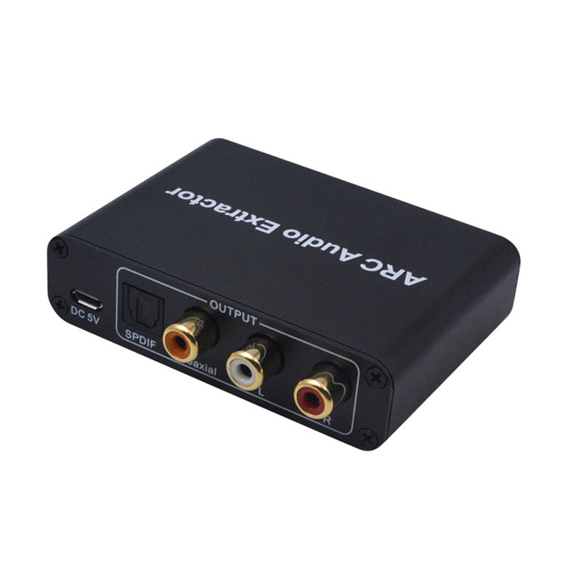 HDMI متوافق قوس مستخرج الصوت 192 كيلو هرتز محول دعم الرقمية RCA L/R محوري SPDIF 3.5 مللي متر مهايئ الرافعة للتلفزيون