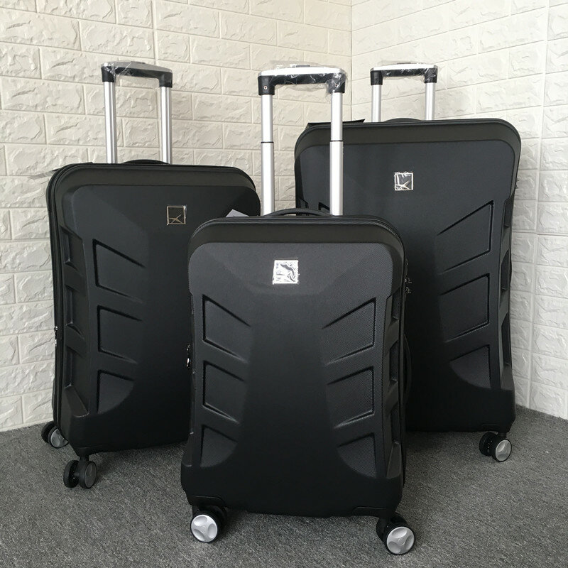 20 24 28 بوصة المحولات الأمتعة الرجال حقيبة عربة ثلاثية الأبعاد ABS + PC الأعمال حقيبة سفر حقائب سفر دوارة