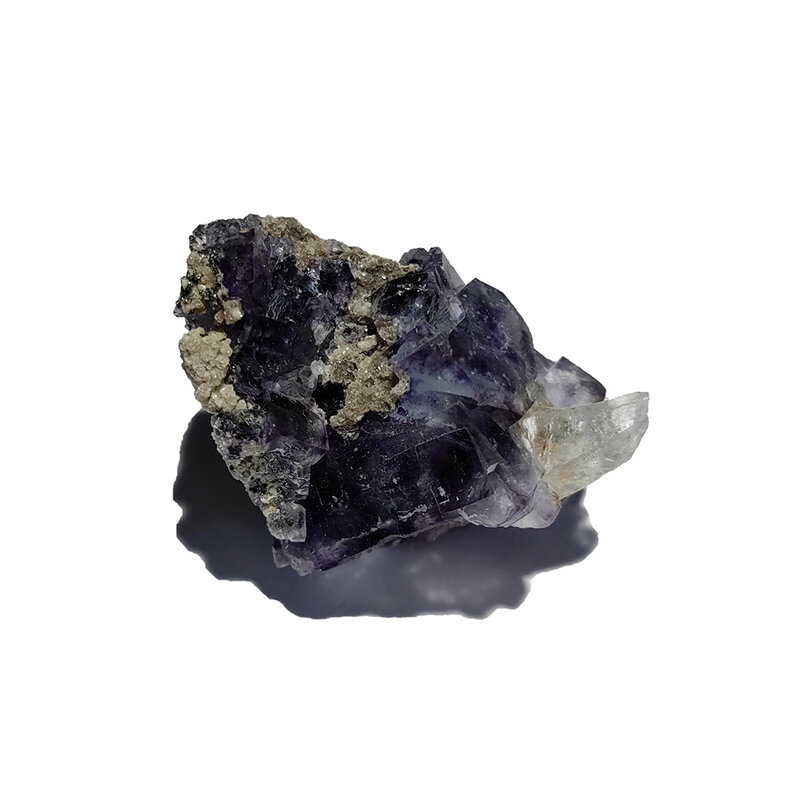 C3-6E 100% الطبيعية الأرجواني حجر فلوري لامع المعدنية كريستال عينة هدية جمع Yaogangxian الألغام هونان مقاطعة الصين #3