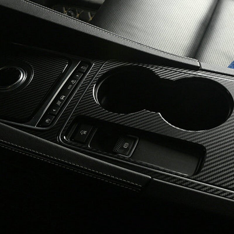 Car Accessories Water Glass and Gear Carbon Fiber Sticker Cover Car Styling for Jaguar F-Pace X761 #5