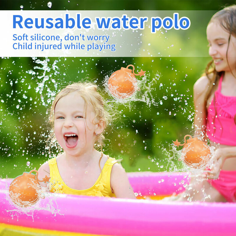 Silicone Water Splash Ball Water Bombs Reusable For Splash Balls Toy Reuse Water Balloon For Kid Game Summer Outdoor Children