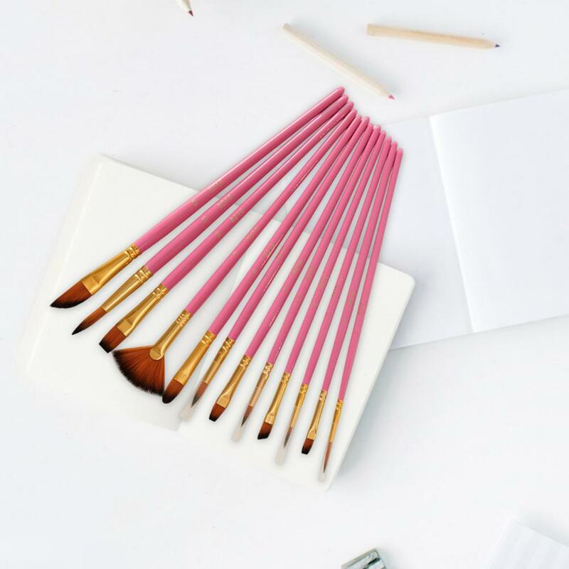 Paint Brushes Colorful Art Brushes Easy to Clean Wide Application  Universal Watercolor Paint Brush Pen with Nylon Hair