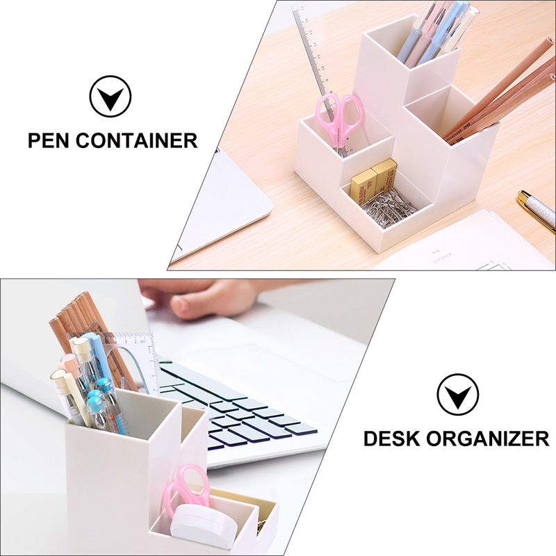 حامل قلم مكتبي عملي ادوات مكتبية فرشاة للمكياج منظم تخزين