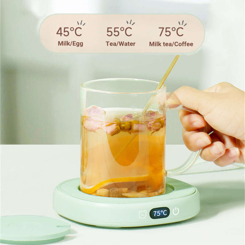الذكية كوب حليب القهوة سخان كهربائي مدفأة للقدح للمياه الشاي ثابت درجة الحرارة التدفئة كوستر 3 والعتاد الاحترار وسادة توقيت قبالة