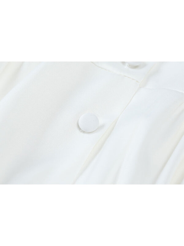 المرأة قمصان بيضاء Kawaii Agaric بلوزات الدانتيل زر حتى السيدات موضة عادية لطيف نفخة كم بلايز لوليتا نمط 2022 الصيف