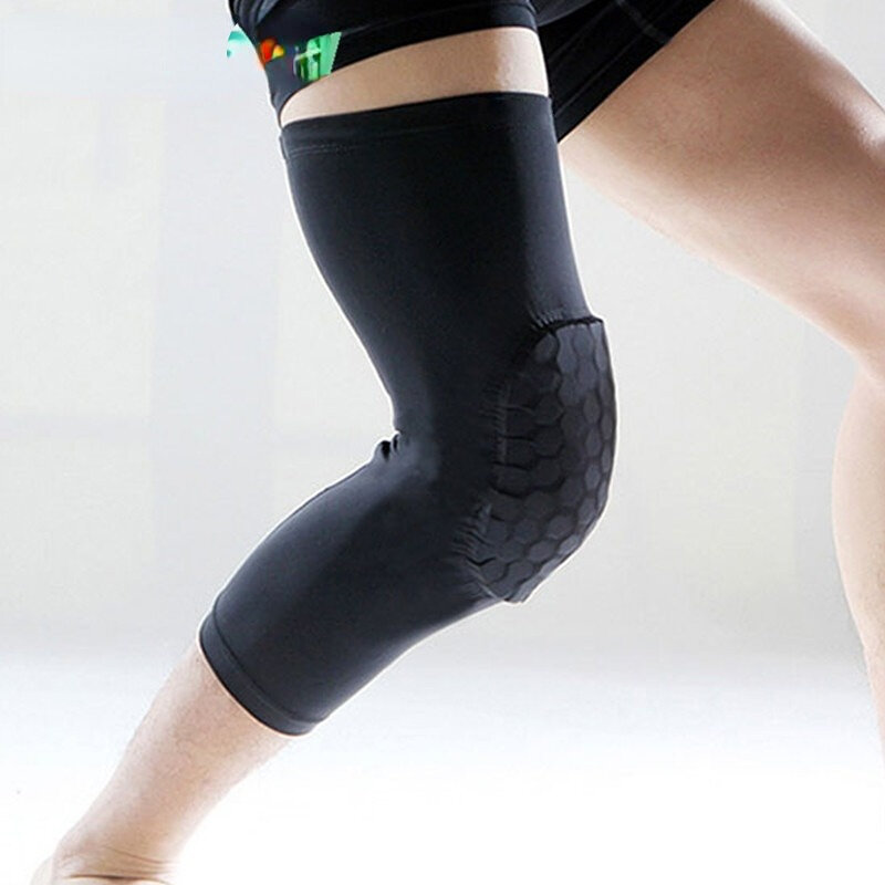 Professional Honeycomb Crashproof Knee Support Protective Sport Gear Leg Knee Pads Breathable Bandage Basketball Knee Brace
