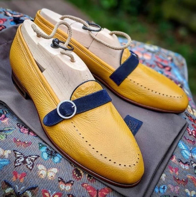 أحذية رجالي جلد عالي الجودة من البولي يوريثان تصميم عصري وأنيق حذاء بحزام الراهب حذاء رسمي للخروجات اليومية Zapatos De Hombre ZQ0386