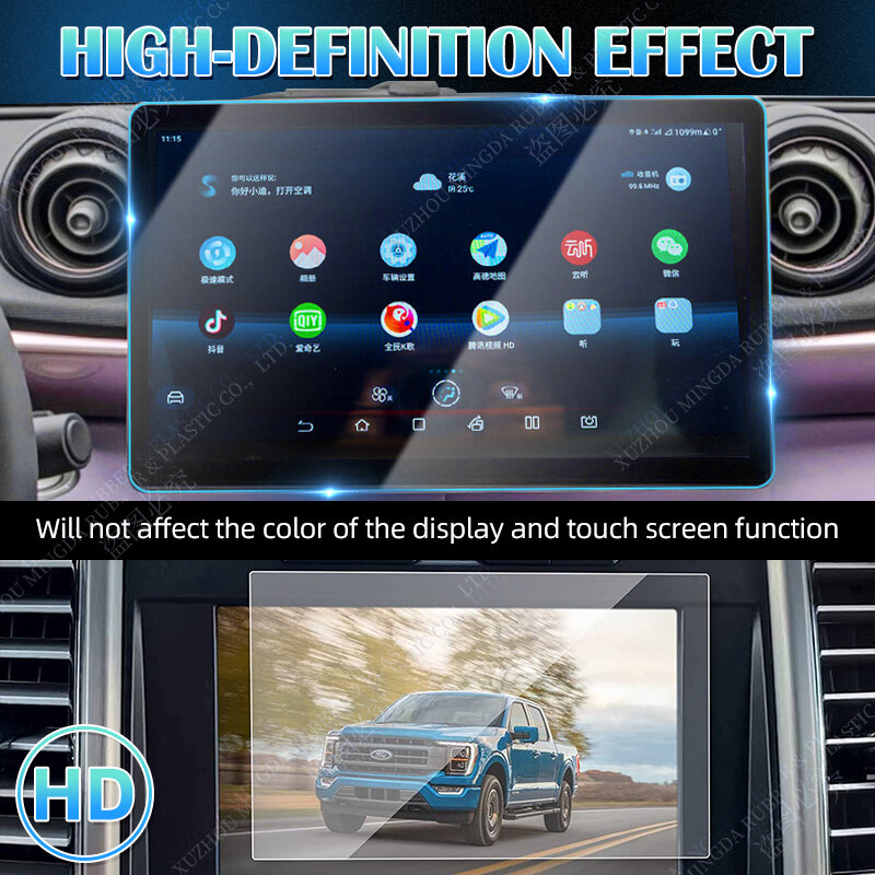 ل BYD تانغ EV 2021 2022 12.8 بوصة 15.6 بوصة سيارة غس الملاحة شاشة الزجاج المقسى طبقة رقيقة واقية لوحة القيادة