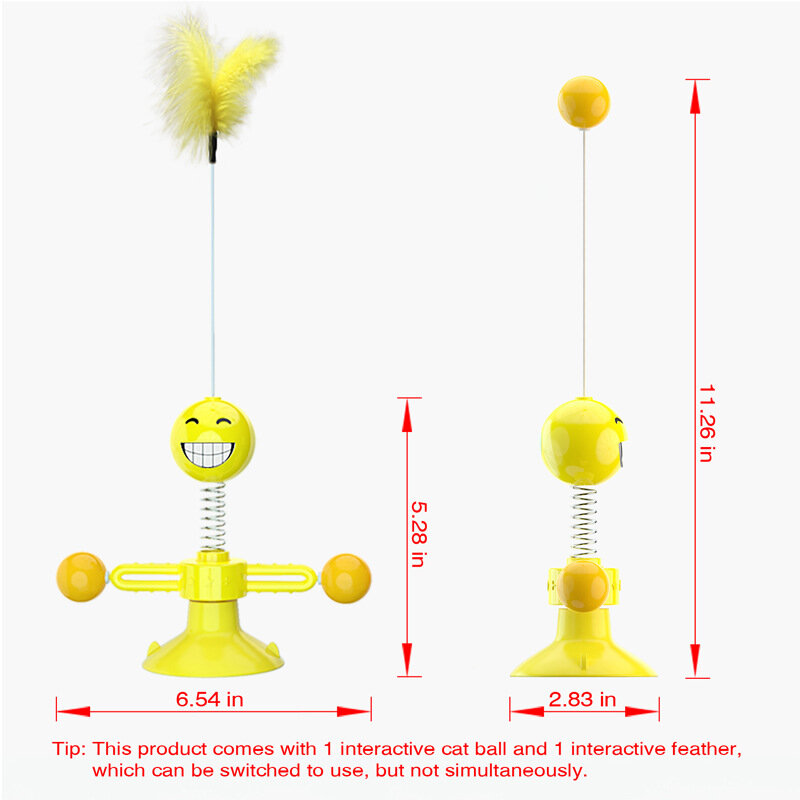 New Spring Man Turn Cat Educational Toy Turntable Teasing Cat Stick Windmill Toys InteractiveTree Pet Products Accessories Pet #1