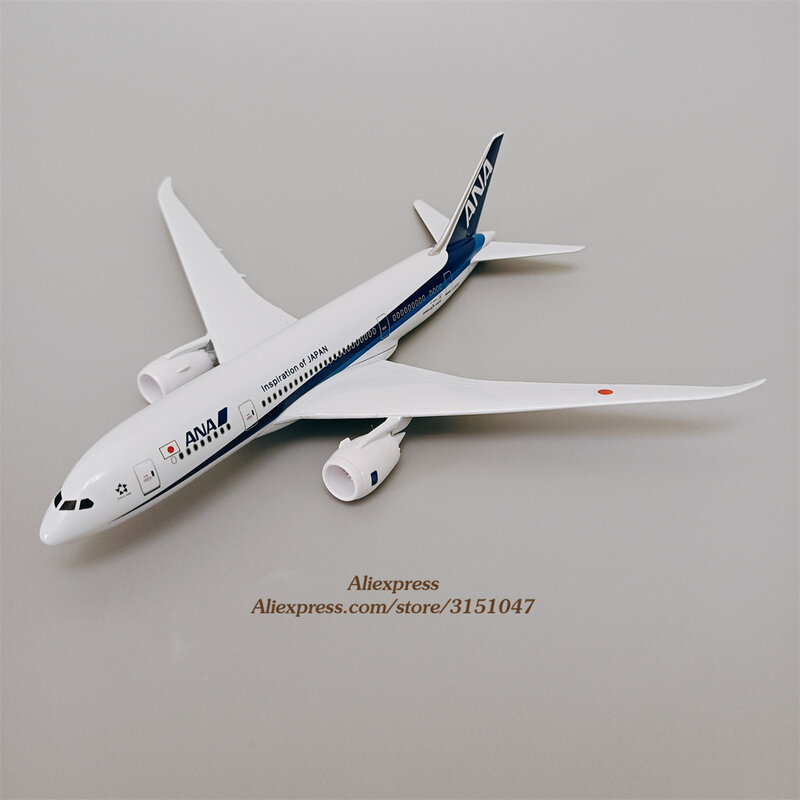 جديد 20 سنتيمتر الهواء اليابان آنا بوينغ 787 B787 الخطوط الجوية نموذج طائرة طائرة سبيكة معدنية الطائرات ديكاست لعبة الاطفال هدية