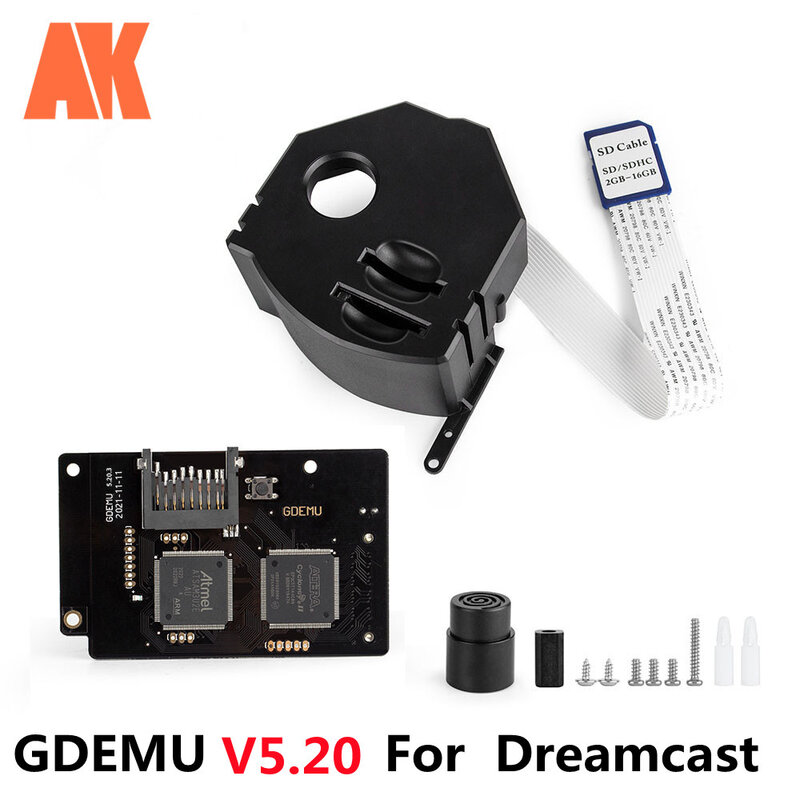 جديد GDEMU V5.20.3 ل SEGA DreamCast لوحة مضاهاة أحدث نسخة محرك بصري عن بعد SD بطاقة صينية جبل التوسع محول