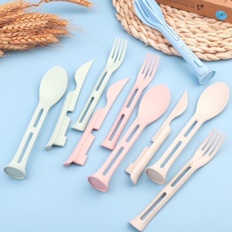 3 في 1 طفل الأدوات مجموعة أدوات المائدة الاطفال أواني الطفل أشياء طفل أواني الطعام والسكاكين الرضع الغذاء تغذية سكين ملعقة شوكة