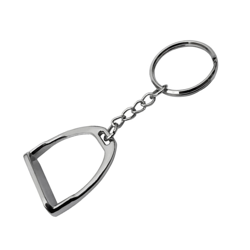 أداة مفتاح الفروسية من سبائك الزنك ، ملحقات سلسلة المفاتيح ، فضي ، 8 سنتيمتر #4