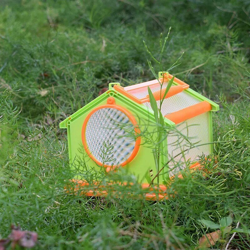 Portable Insect Butterfly Habitat Cage Terrarium Folding Outdoor Insect Breeding Viewer Breathable and Comfortable Home Pet