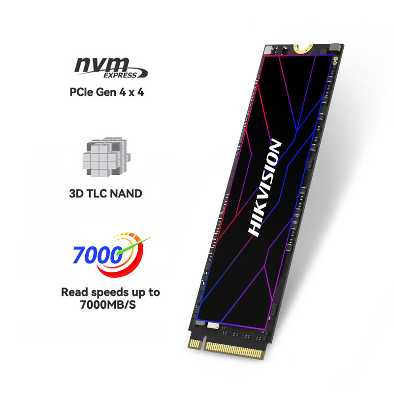 HIKVISION SSD PCIE 4.0 NVME M2 2280 512gb 1 تيرا بايت 7000 برميل/الثانية الرسمية Festplatte المتدرب قرص صلب محرك لأجهزة الكمبيوتر المحمول شحن مجاني