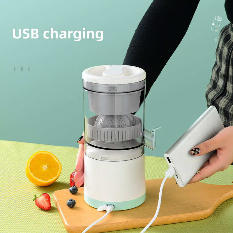 عصارة بطيئة لاسلكية عصارة ليمون البرتقال USB عصارة كهربائية عصارة الفاكهة المحمولة عصارة الضغط عصارة للمنزل 7.4 فولت