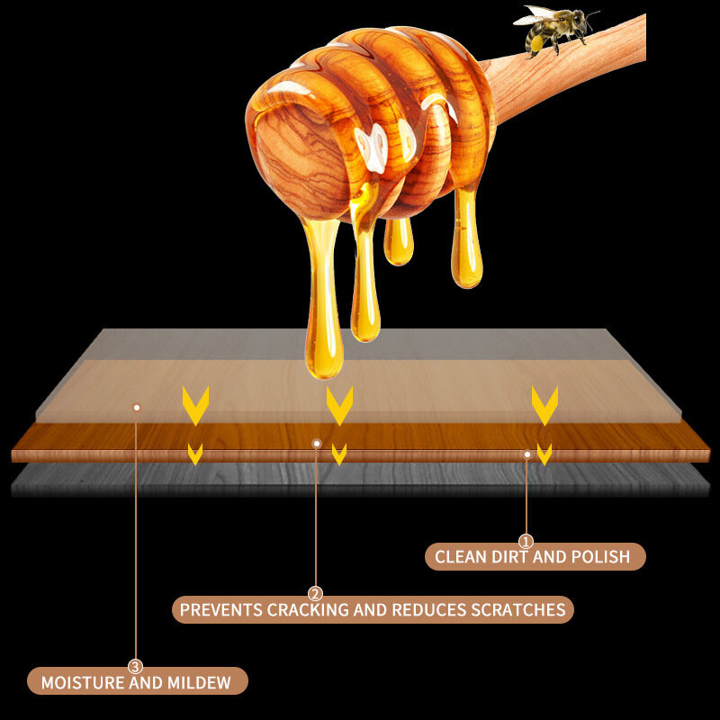 توابل شمع العسل متعددة الأغراض الخشب الطبيعي الشمع التقليدية شمع العسل البولندية للأثاث الطابق الجداول الكراسي خزانة شمع النحل