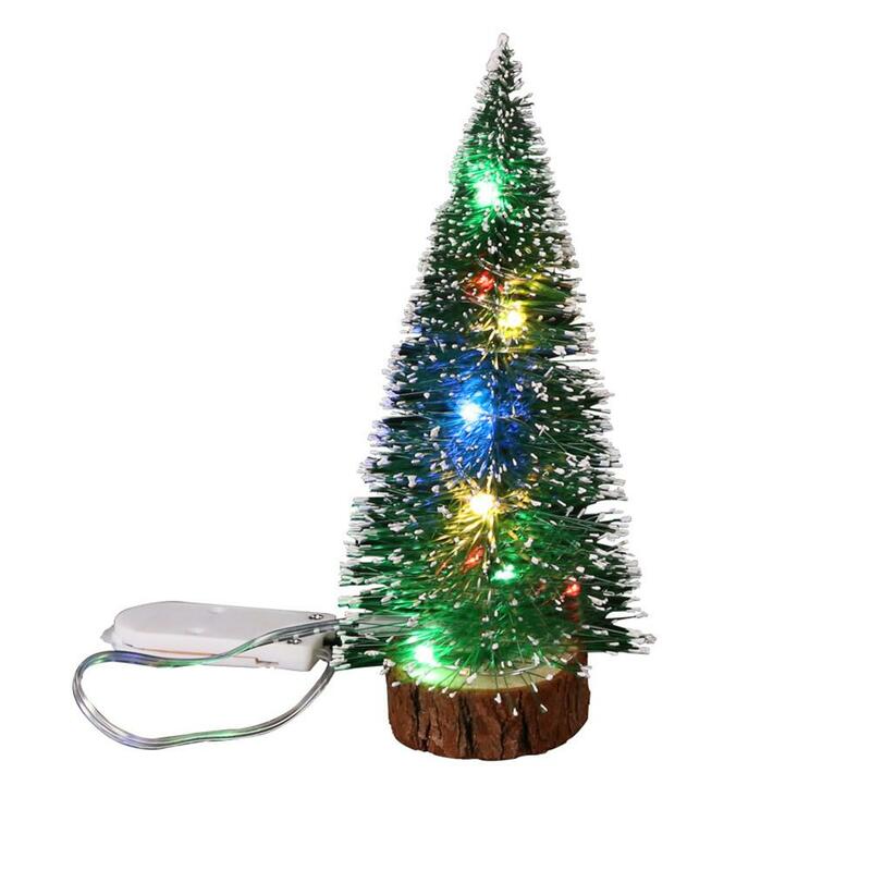Led شجرة عيد الميلاد مصغرة 15 سنتيمتر 20 سنتيمتر 25 سنتيمتر 30 سنتيمتر ضوء دافئ ضوء ملون حلية ديكور للمنزل #6