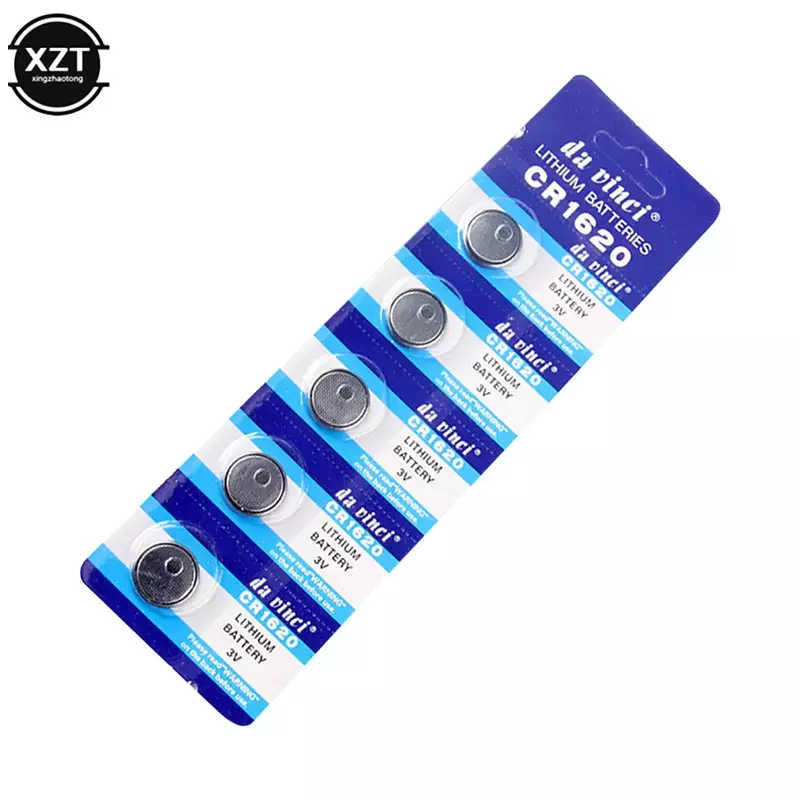5PCS CR1620 Lithium Battery CR1620 Electronic Button Coin Cell Batteries 3V DL1620 5009LC Watch Toy Remote CR 1620