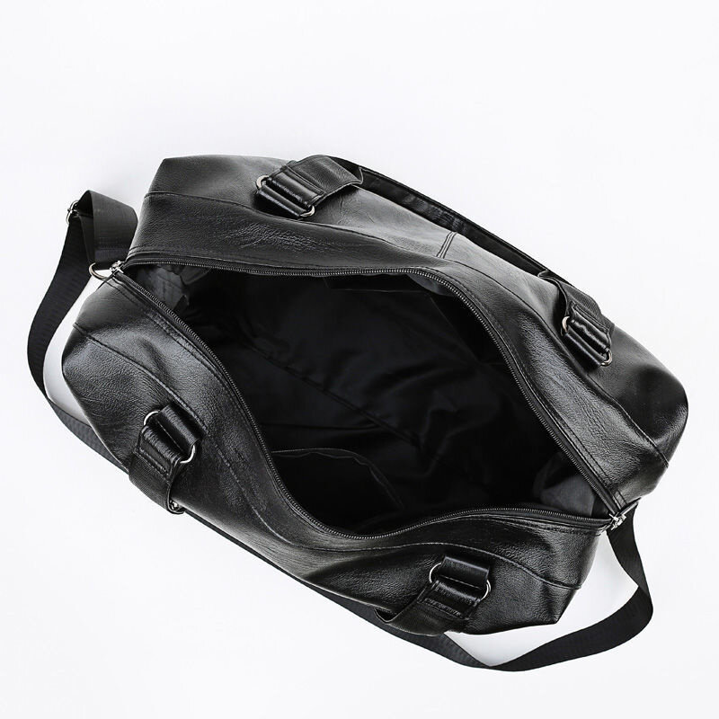Fashion male travel bag luggage bag large capacity portable leather business bag crossbody casual shoulder bag #4