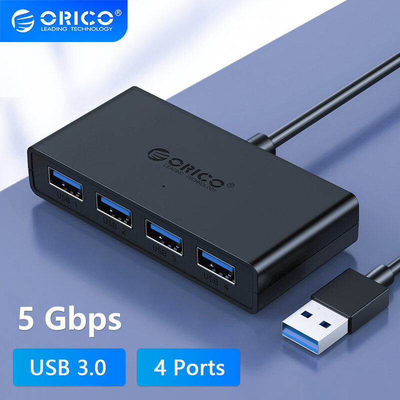 منفذ USB 3.0 من ORICO مزود بمنفذ طاقة ميكرو USB متعدد السرعات محول OTG ملون لملحقات الكمبيوتر والكمبيوتر المحمول والكمبيوتر