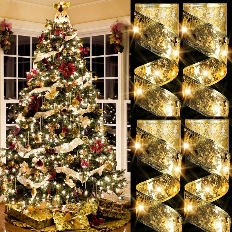 شريط LED أضواء خرافية زينة عيد الميلاد شجرة عيد الميلاد الحلي للمنزل 2023 لتقوم بها بنفسك الانحناء سلسلة أضواء نافيداد السنة الجديدة 2024 #1
