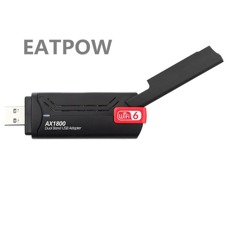 ايتوبو واي فاي 6 USB محول ثنائي النطاق AX1800 2.4G/5GHz لاسلكي واي فاي دونغل بطاقة الشبكة USB 3.0 واي فاي 6 ويندوز 7/10/11