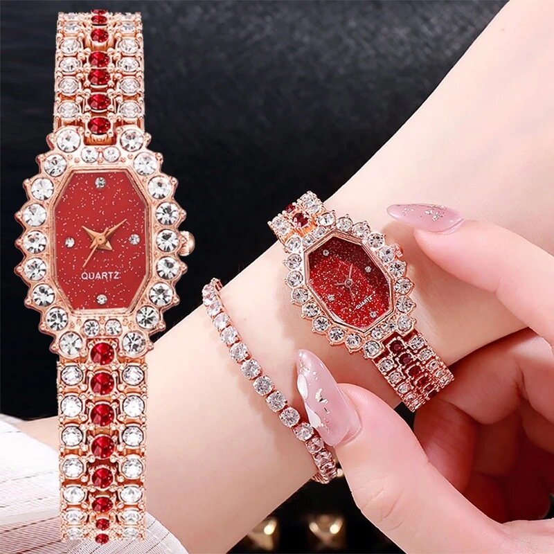 2022 الكورية سوار موضة اللون الماس ستار شخصية ساعة كوارتز ساعة السيدات برميل Reloj De Señoras