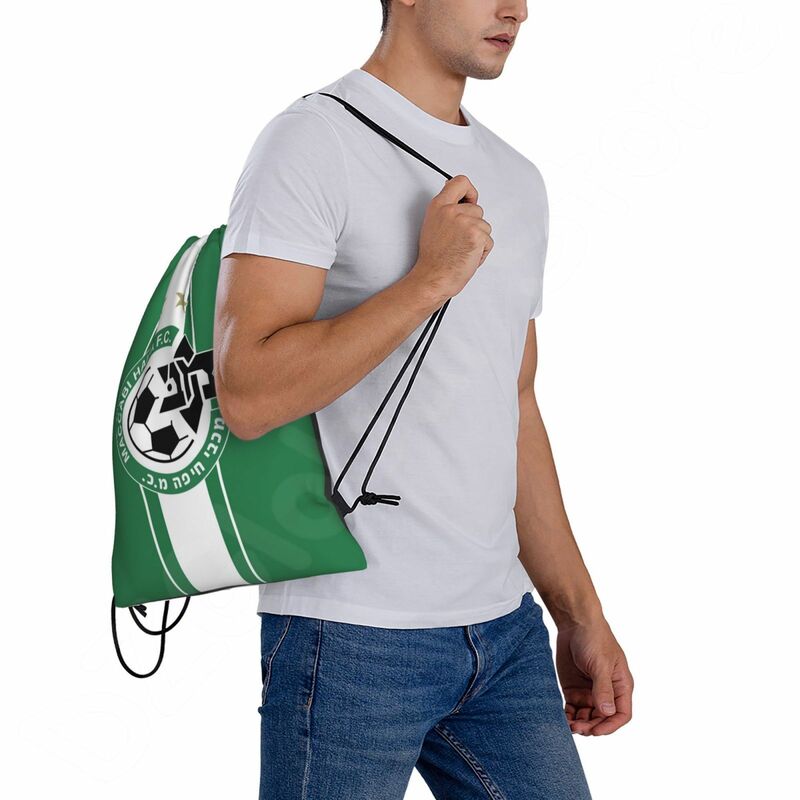 إسرائيل ماكابي هيفاء FC العلم الرباط حقيبة ظهر برباط حقيبة رياضية السفر Sackpack Gymsack على ظهره