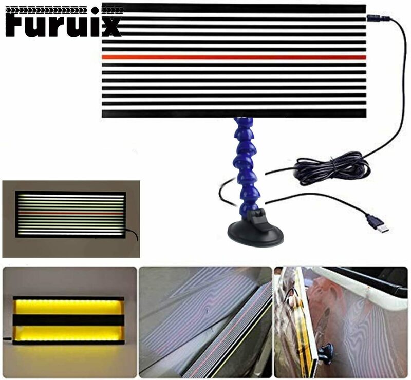Paintless Dent Repair LED Line Board Double Stripe Reflector Board with Adjustment Holder Light Line Board for Dent Repair Tools