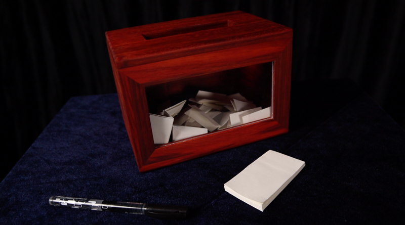 Quantum Billet Box by Pen &MS Magic Tricks Wooden Box Magica Professional Magicina Stage Illusions Gimmick Props Comdy Funny #2