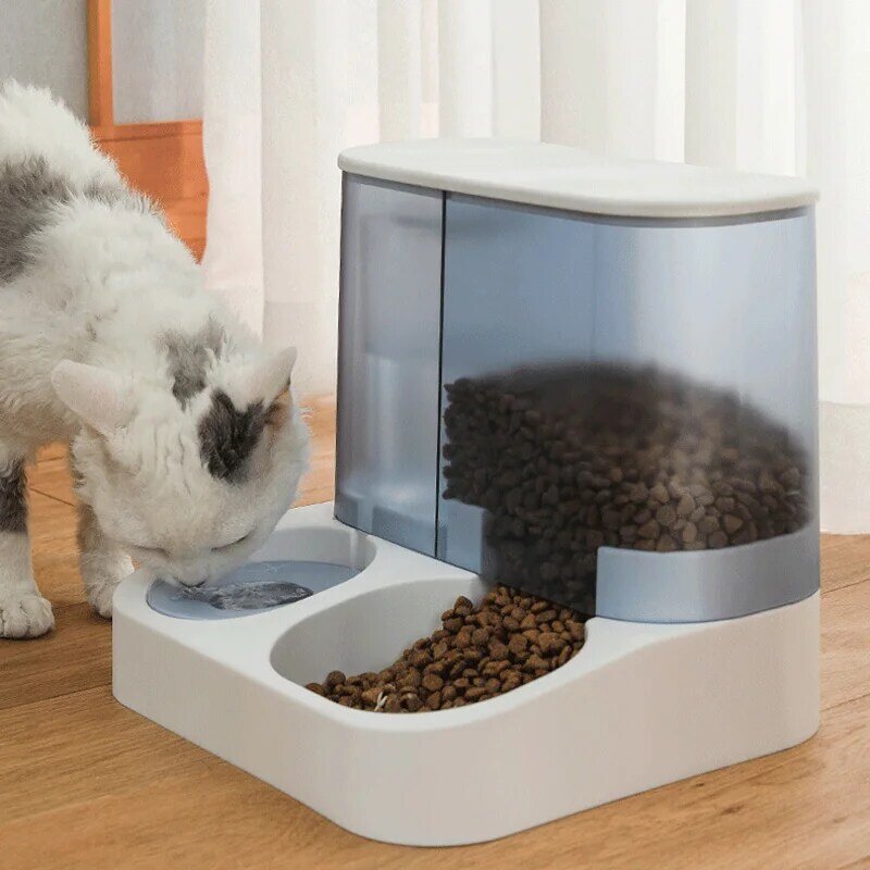 الحيوانات الأليفة القط التلقائي شرب وعاء مياه سعة كبيرة موزع مياه الفصل الجاف والرطب شفافة البصرية المغذية الكلب السلطانية