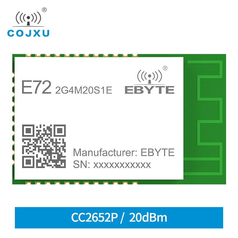 5 قطعة زيجبي وحدة لاسلكية CC2652P بلوتوث وحدة 2.4GHz SoC مصلحة الارصاد الجوية E72-2G4M20S1E جهاز الإرسال والاستقبال استقبال 20dBm PCB هوائي
