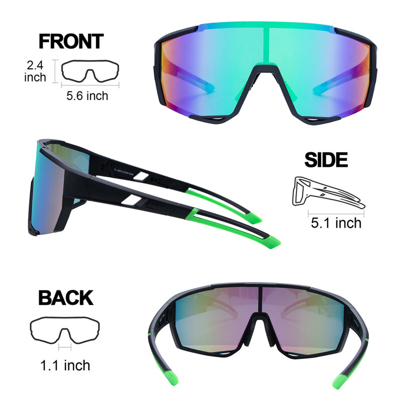 نظارات 2023 الرياضية المستقطبة ذات 5 عدسات قابلة للتبديل للرجال والنساء نظارات شمسية للركض والصيد