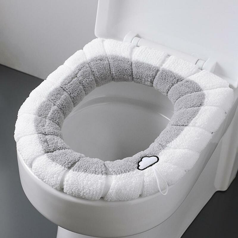 العالمي الحمام المرحاض غطاء مقعد وسادة المنزل أفخم الدافئة لينة سميكة دفئا بساط للحمام مع مقبض
