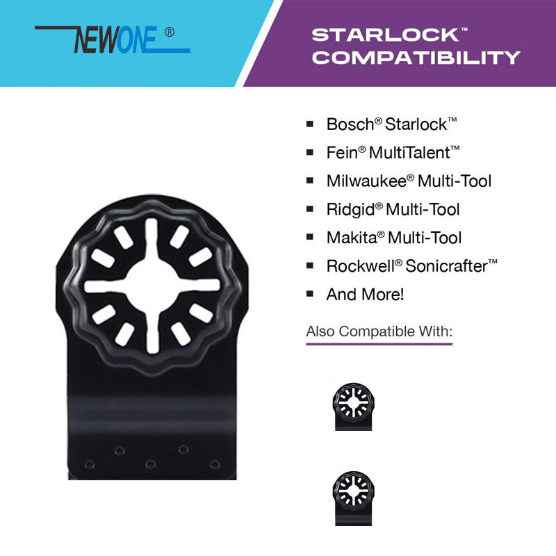 NEWONE Starlock شفرات S6/S9/S14/S18/S66/S100 تتأرجح أداة المنشار شفرة لقطع الخشب البلاستيك سيراميك البولندية إزالة القذرة