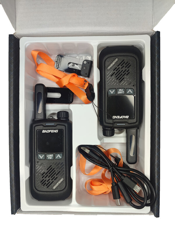 2 قطعة Baofeng BF-T17 لاسلكي تخاطب صغير اتجاهين CB راديو USB شحن راديو للصيد المحمولة راديو 400-470MHz #5