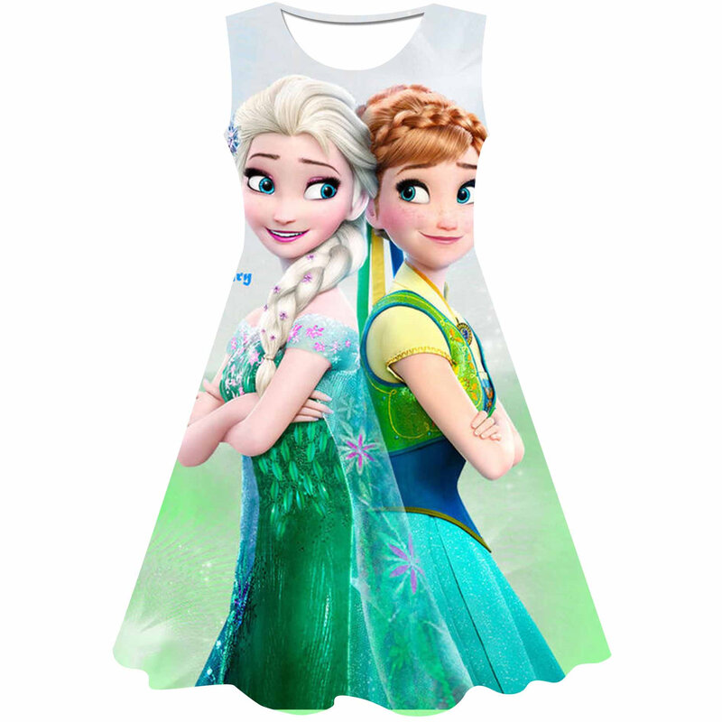 ملابس حفلة للفتيات ملابس مجمدة 1 & 2 آنا إلسا فستان الأميرة لحفلات أعياد ميلاد الأطفال فيستدوس ملكة الثلج زي تنكري