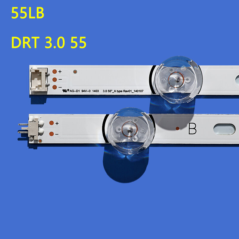 10 قطعة جديد كامل الخلفية صفيف LED قطاع LIG 55LF652V 55LB650V LC550DUH FG 55LF5610 55LF580V 55LF5800 55LB630V 55LB6300