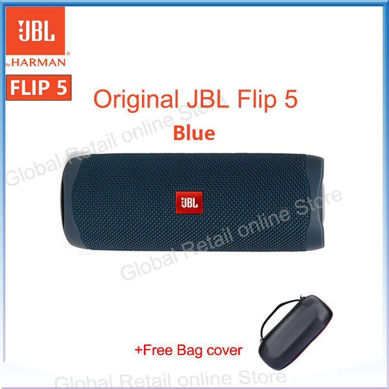 الأصلي JBL Flip 5 سمّاعات بلوتوث صغير محمول IPX7 مقاوم للماء لاسلكي في الهواء الطلق ستيريو باس الموسيقى