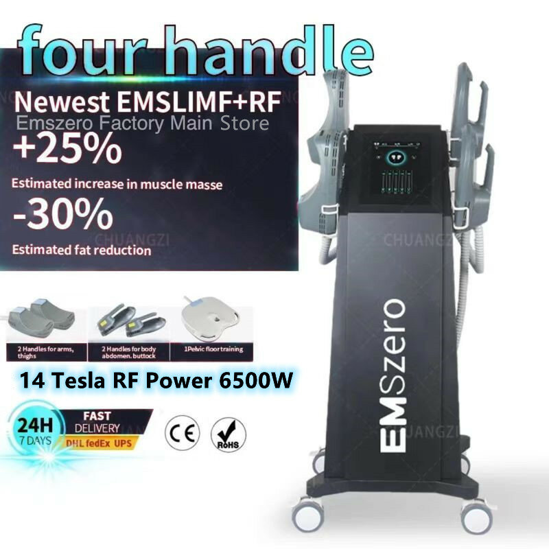 أفضل بيع Neo EMSLIM RF نوفا 13 تسلا ، 5000W عالية الطاقة 4 RF مقابض العمل Simulta neo usly Emszero آلة