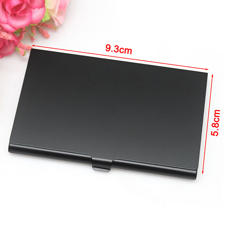 High Quality Creative Business Card Case Stainless Steel Aluminum Holder Metal Box Cover 9.3X5.8X0.8cm