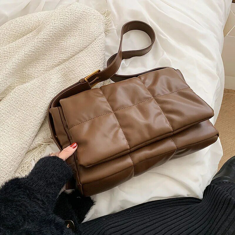 Vintage حقيبة يد نسائية المصممين حقيبة يد فاخرة المرأة حقيبة كتف أنثى-حقائب بيد ماركة الموضة #5