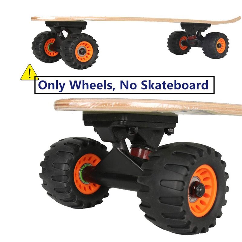 4-Wheeled Skateboard Wheels Longboard Dance Board Road Wheel Brush Street Off-Road Drift Board Shock-Absorbing Wheel