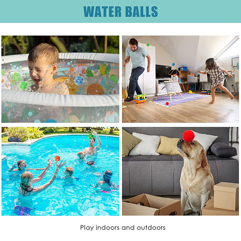 10pcs/lot Strech Reusable Water Ball Summer Water Play Pool Toys Throwing Fighting Game Balls