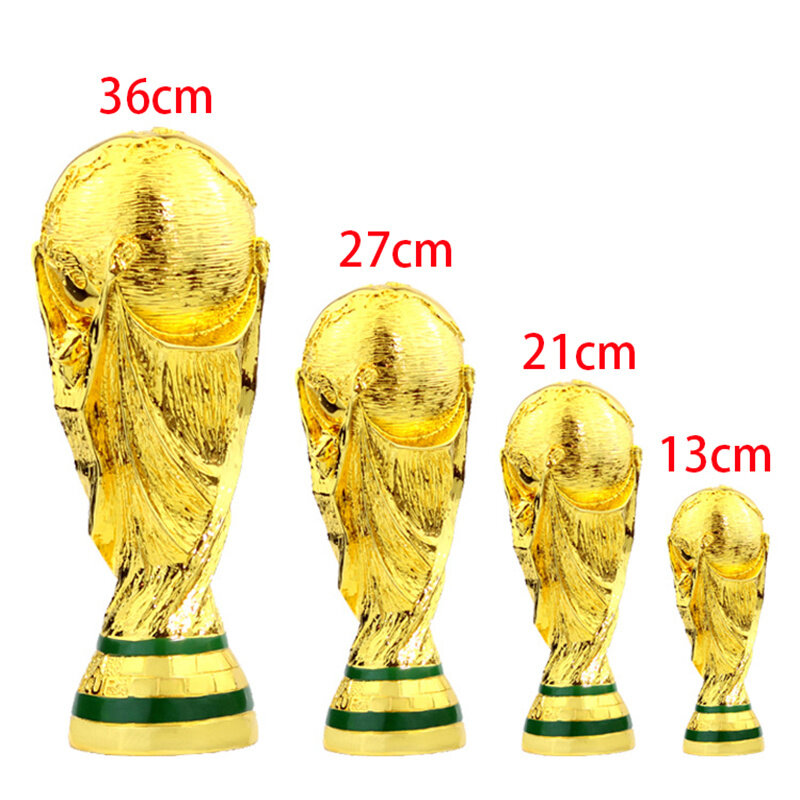 36cm World Cup Soccer Trophy Football Champion Trophy Statue World Cup Toy Gift Golden Resin Trophy Souvenir Indoor Decoration