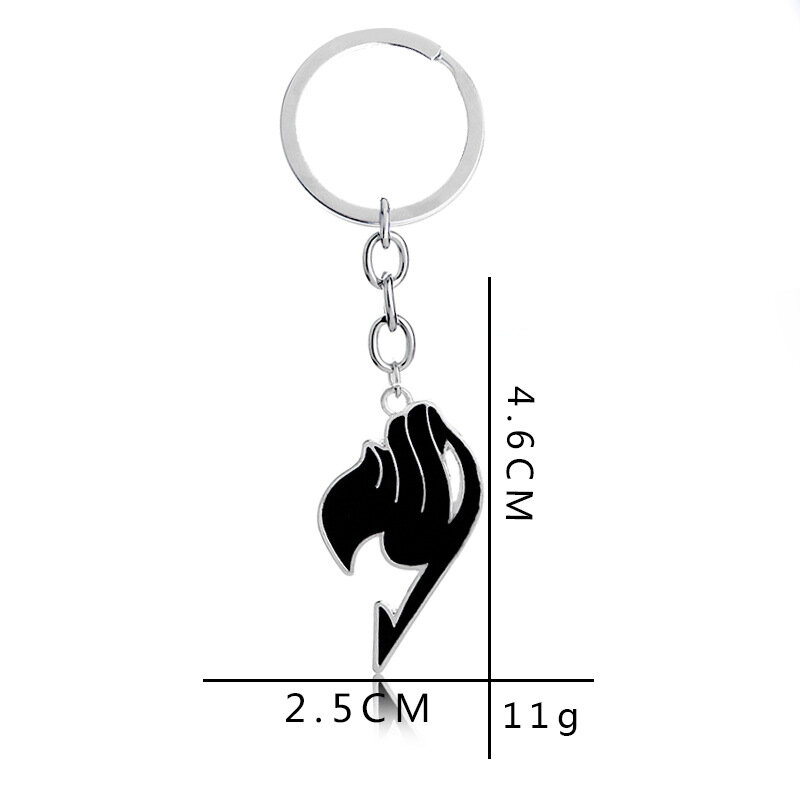 أنيمي الجنية الذيل المفاتيح الكرتون مفتاح كيرينغ سلسلة الدعائم حلقة موضة كول تأثيري اكسسوارات هدايا مجوهرات الجنية الذيل
